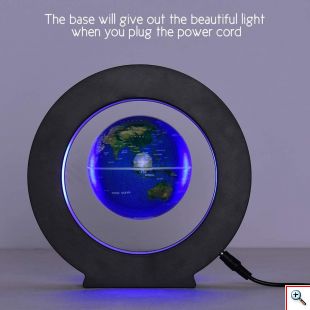 Μαγνητική Αιωρούμενη Υδρόγειος Σφαίρα με LED Φωτιζόμενη Βάση - Globe Floating & Rotating 
