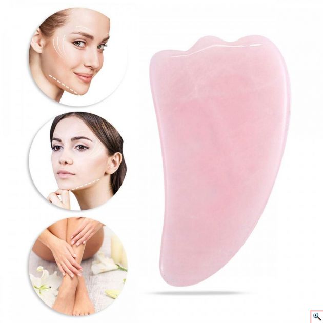 Ρολό & Πέτρα Σετ Νεφρίτη για Μασάζ Προσώπου - Anti-aging Facial Massgae Gift Set 