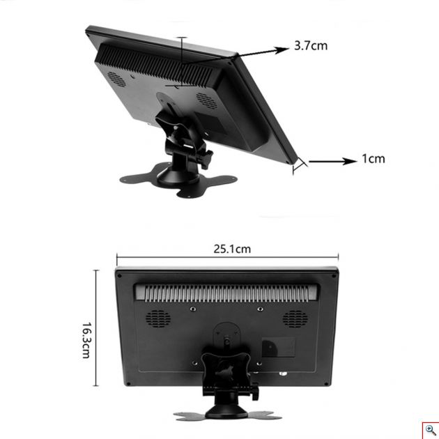 Μεγάλο Μόνιτορ - Οθόνη TFT 10,1