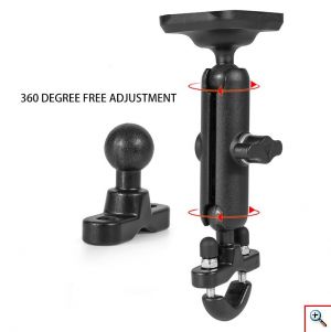 Motowolf® Αδιάβροχη Βάση Κινητού με Έξυπνη Φόρτιση USB 2.1A MDL2815