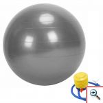 Μπάλα Γυμναστικής Pilates & Ασκήσεων με Τρόμπα Φουσκώματος / Αέρος - Yoga Ball Μπλε