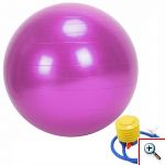 Μπάλα Γυμναστικής Pilates & Ασκήσεων με Τρόμπα Φουσκώματος / Αέρος - Yoga Ball Μπλε