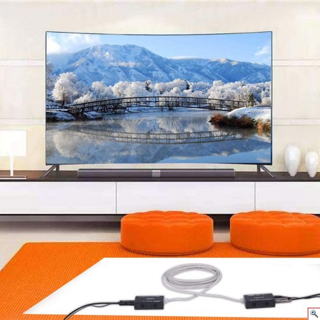 HDMI Εxtender Μέσω Καλωδίου Προέκταση HDMI Εxtender Μέσω Καλωδίου UTP CAT6 Full HD 1080p & 3D έως 60 μέτραCAT6 Full HD 1080p & 3D έως 60 μέτρα