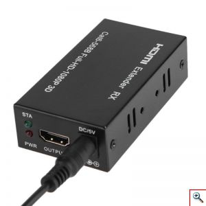 HDMI Εxtender Μέσω Καλωδίου Προέκταση HDMI Εxtender Μέσω Καλωδίου UTP CAT6 Full HD 1080p & 3D έως 60 μέτραCAT6 Full HD 1080p & 3D έως 60 μέτρα