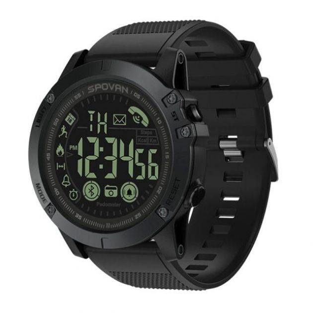 Αδιάβροχο Sport Smartwatch LCD Ρολόι Bluetooth Activity Tracker με Βηματομετρητή, Θερμιδομετρητή, Ειδοποιήσεις Κινητού & Εφαρμογή App