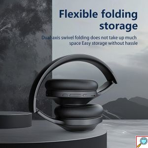 2 σε 1 Ασύρματα & Ενσύρματα Over-Ear Bluetooth Headphones με Αναδιπλούμενο Σχεδιασμό