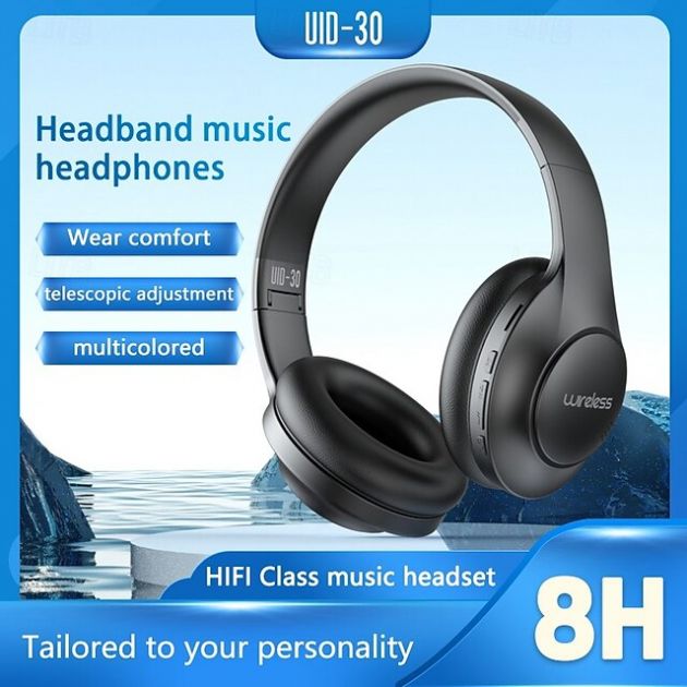 2 σε 1 Ασύρματα & Ενσύρματα Over-Ear Bluetooth Headphones με Αναδιπλούμενο Σχεδιασμό