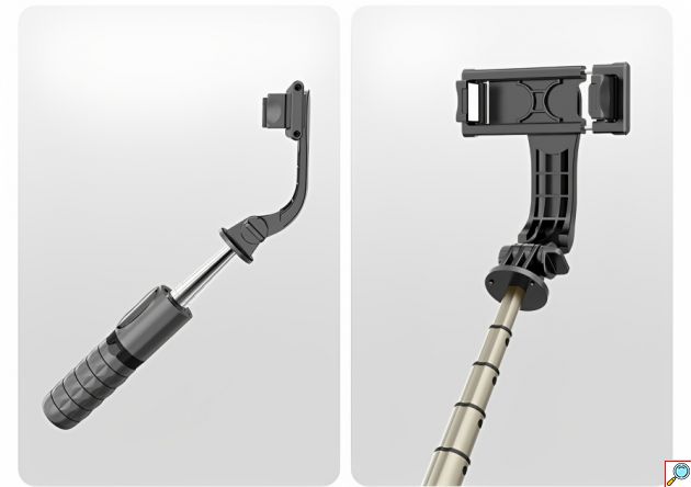 2 σε 1 Selfie-Stick και Τρίποδη Βάση Κινητού με Τηλεχειριστήριο - Andowl