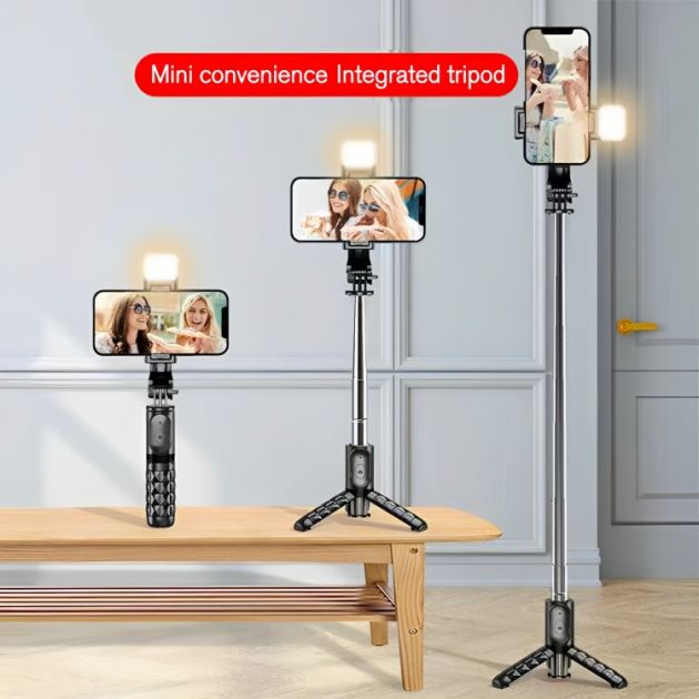 2 σε 1 Selfie-Stick και Τρίποδη Βάση Κινητού με Τηλεχειριστήριο - Andowl