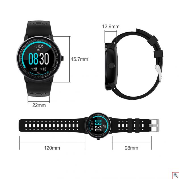 Smart Watch - Ρολόι Κινητό Τηλέφωνο με Οθόνη Αφής, Βηματομετρητή, Μέτρηση Ύπνου, Ειδοποιήσεις, Internet, Ξυπνητήρι κλπ