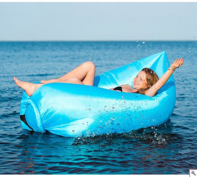 Pack & Go Φουσκωτή Ξαπλώστρα - Στρώμα & Κάθισμα Ξαπλώστρα Lazy Bag Παραλίας - Inflatable Air Sofa ECO 230