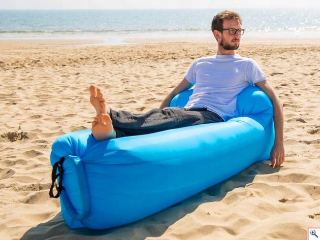 Pack & Go Φουσκωτή Ξαπλώστρα - Στρώμα & Κάθισμα Ξαπλώστρα Lazy Bag Παραλίας - Inflatable Air Sofa ECO 230