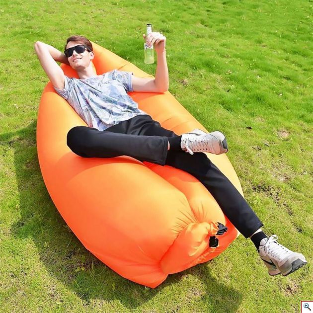 Pack & Go Φουσκωτή Ξαπλώστρα - Στρώμα & Κάθισμα Ξαπλώστρα Lazy Bag Παραλίας - Inflatable Air Sofa ECO 230