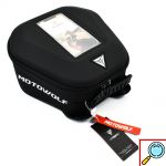 Σακίδιο - Τσάντα Ρεζερβουάρ με Ιμάντες & Αδιάβροχο Κάλυμμα Motowolf® MDL0702 Μαύρο