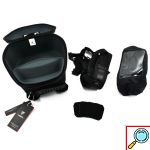 Σακίδιο - Τσάντα Ρεζερβουάρ με Ιμάντες & Αδιάβροχο Κάλυμμα Motowolf® MDL0702 Μαύρο