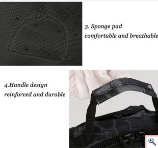 Τσαντάκι Ώμου - Χιαστί Heavy Duty Μαύρο