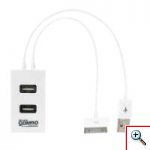  Combo Usb Hub 2 Θέσεων, Card Reader και Φορτιστής για iPhone & iPad