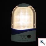 Φωτιστικό νυκτός LED 1 watt, aνάβει αυτόματα όταν σκοτεινιάσει