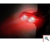 Επαναφορτιζόμενο Πίσω Φως Ποδηλάτου Με Ηλιακό Συλλέκτη