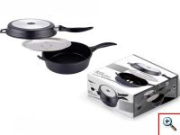 Διπλό Τηγάνι Double Frying Pan, Κατασκευασμένο Από Αλουμίνιο, Με Αντικολλητική Επικάλυψη