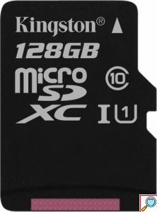 Κάρτα Μνήμης Kingston MICROSDXC 128GB CLASS 10 και Αντάπτορας SD SDC10G2/128GB