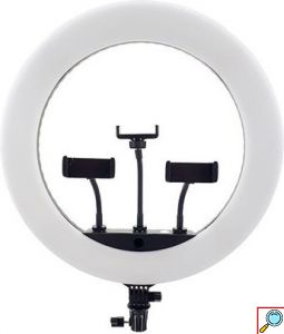 Επαγγελματικό Φωτιστικό Ring Light 34εκ. με Βάσεις για Κινητό και Χειριστήριο