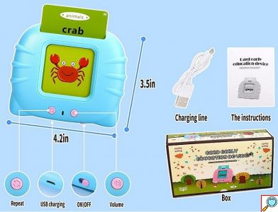 Early Education Card Machine Device Εκπαιδευτικό Παιχνίδι Γνώσεων για Παιδιά με Ήχους 2-6 Ετών