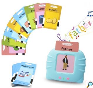 Early Education Card Machine Device Εκπαιδευτικό Παιχνίδι Γνώσεων για Παιδιά με Ήχους 2-6 Ετών