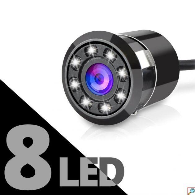 Ασύρματη Κάμερα Οπισθοπορείας Αυτοκινήτου με Νυχτερινή Λήψη και 8 LED – Universal