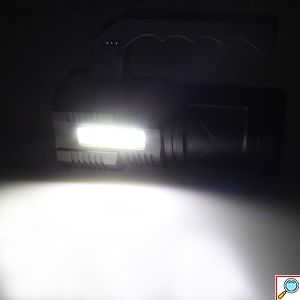 Επαναφορτιζόμενος Προβολέας Χειρός LED Αδιάβροχος IP65 Διπλής Λειτουργίας