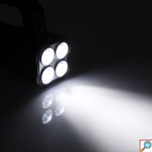 Επαναφορτιζόμενος Προβολέας Χειρός LED Αδιάβροχος IP65 Διπλής Λειτουργίας