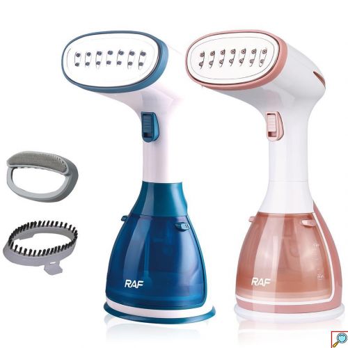 Raf Ατμοκαθαριστής Steam Iron Χειρός Σιδερώματος Ρούχων Ταξιδιού 1500W με Δοχείο 280ml 