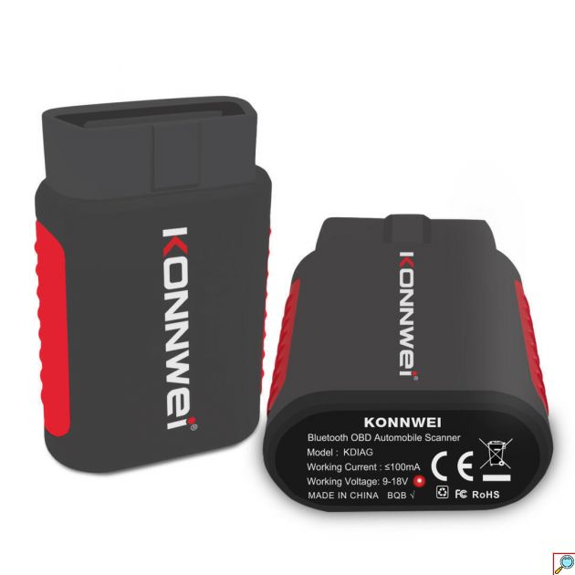 Διαγνωστικό Αυτοκινήτου OBD 2 με Bluetooth Συμβατό με Android - Konnwei