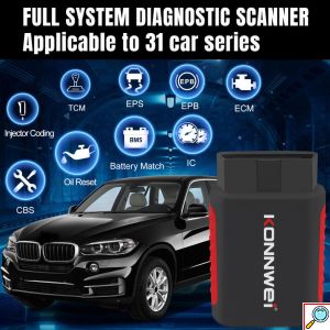 Διαγνωστικό Αυτοκινήτου OBD 2 με Bluetooth Συμβατό με Android - Konnwei