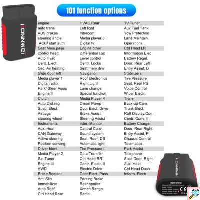 Διαγνωστικό Αυτοκινήτου OBD 2 με Bluetooth Συμβατό με Android - Konnwei