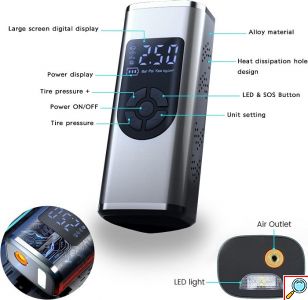 Τρόμπα Αυτοκινήτου 150PSI Επαναφορτιζόμενη 12V