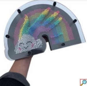 Πολύχρωμο Διακοσμητικό με Ακίδες - 3D Ουράνιο Τόξο