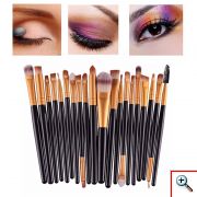 Πινέλα Μακιγιάζ - Σετ 20 Τεμαχίων
