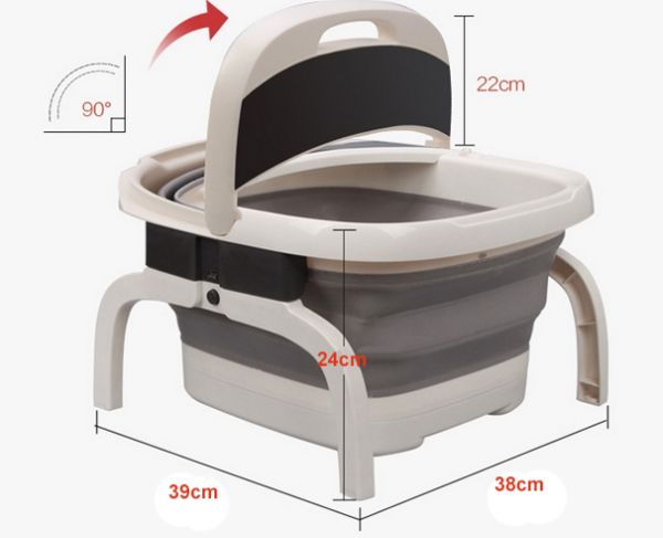 Ηλεκτρικό Ποδόλουτρο Πτυσσόμενο Spa με Μασάζ & Υπέρυθρη Θέρμανση