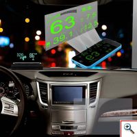 Head Up Display Set Αυτοκίνητου HUD με Αντανακλαστική Επιφάνεια & Αντιολισθητική Βάση