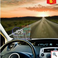 Head Up Display Set Αυτοκίνητου HUD με Αντανακλαστική Επιφάνεια & Αντιολισθητική Βάση
