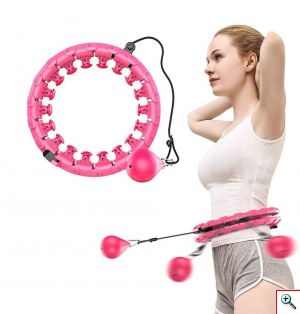 HULA HOOP Massager - Όργανο Εκγύμνασης, Μασάζ και Αδυνατίσματος- Το Στεφάνι Hula Hoop που δεν Πέφτει Ποτέ