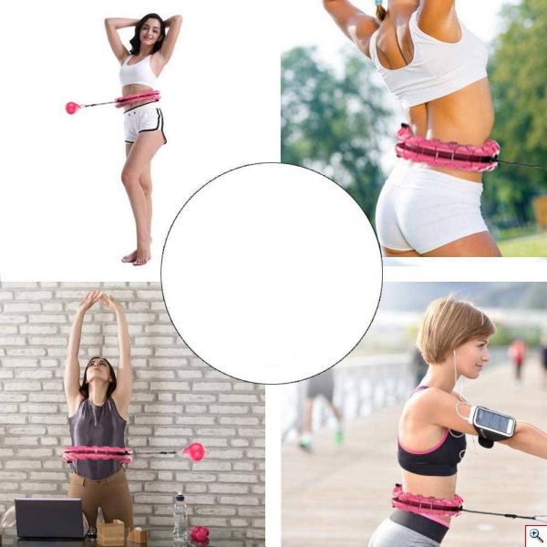 HULA HOOP Massager - Όργανο Εκγύμνασης, Μασάζ και Αδυνατίσματος- Το Στεφάνι Hula Hoop που δεν Πέφτει Ποτέ