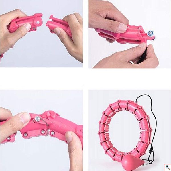 HULA HOOP Massager - Όργανο Εκγύμνασης, Μασάζ και Αδυνατίσματος- Το Στεφάνι Hula Hoop που δεν Πέφτει Ποτέ