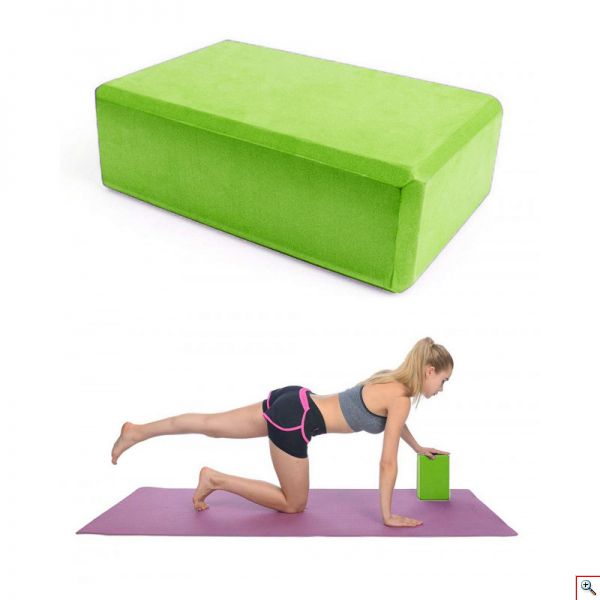 Τούβλο Για Yoga Μώβ 7,5x15x23,5cm 24511-03