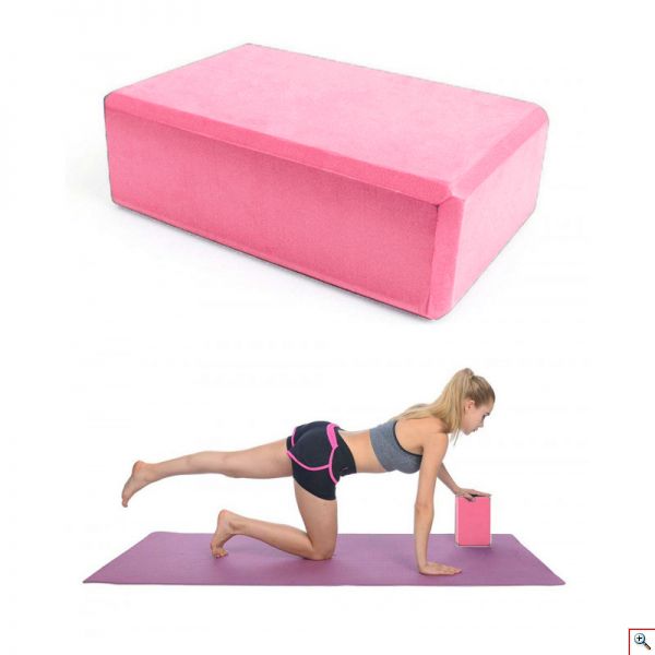 Τούβλο Για Yoga Μώβ 7,5x15x23,5cm 24511-03