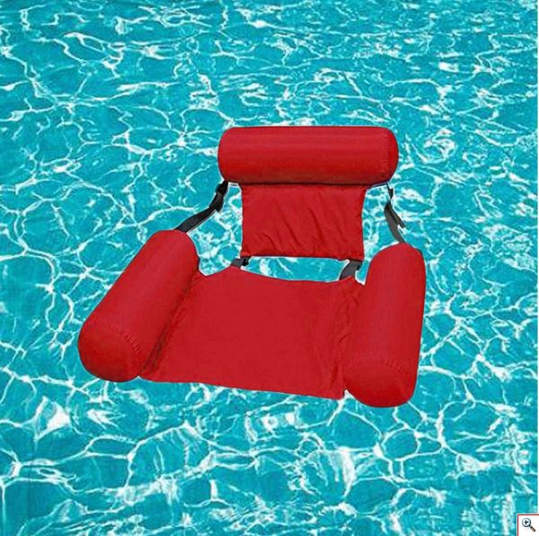 Φουσκωτή Πλωτή Καρέκλα Θαλάσσης / Πισίνας Κόκκινη