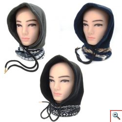 Μοντέρνα Zεστή Κουκούλα Fleece 5 σε 1