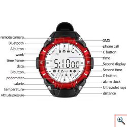 Αδιάβροχο Ρολόι έως 30m Smart Watch - Bluetooth DZB