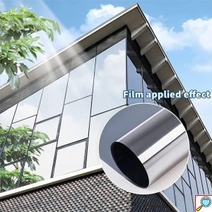 3.00x0.75m Αντηλιακή Μεμβράνη Ρολό Καθρέπτης - Ιδανική για Παράθυρα & Αυτοκίνητο